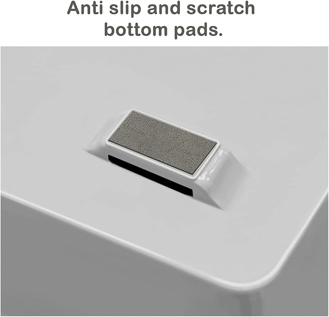 Acrimet Facility 3 Tier Letter Tray, Front Load, Letter Size/A4, Desktop File Organizer, Plastic (White Color)