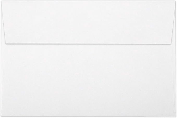 LUXPaper A9 Invitation Envelopes | Peel & Press | 5 3/4" x 8 3/4" | White | 80lb. Text | 50 Qty