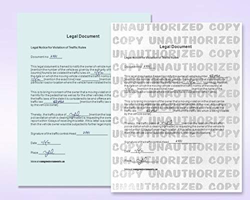 NextDayLabels Green Security Paper – Multi-Purpose – UNAUTHORIZED COPY – Fraud Prevention – Laser & Inkjet Printer Compatible – 8.5" x 11“ – 24 lb – 500 Sheets