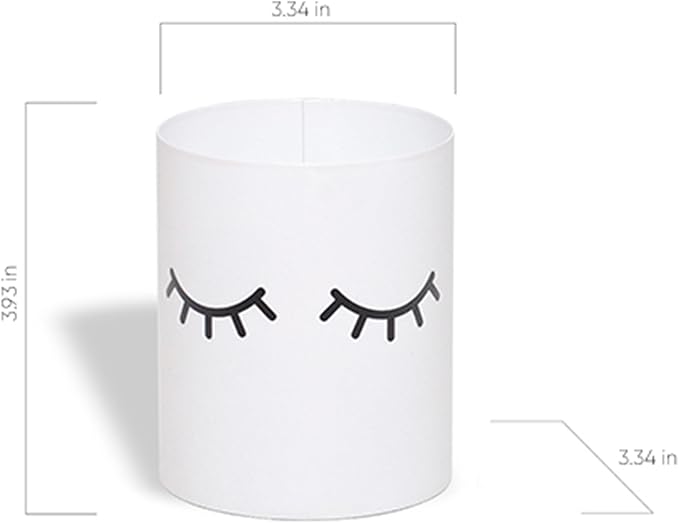 GEGUTON Makeup Design Pen Holder – Steel, White, Fun and Feminine Look – Organizes Pens and Accessories, Adds Charm to Desks, Great Gift Idea – Fun Collection