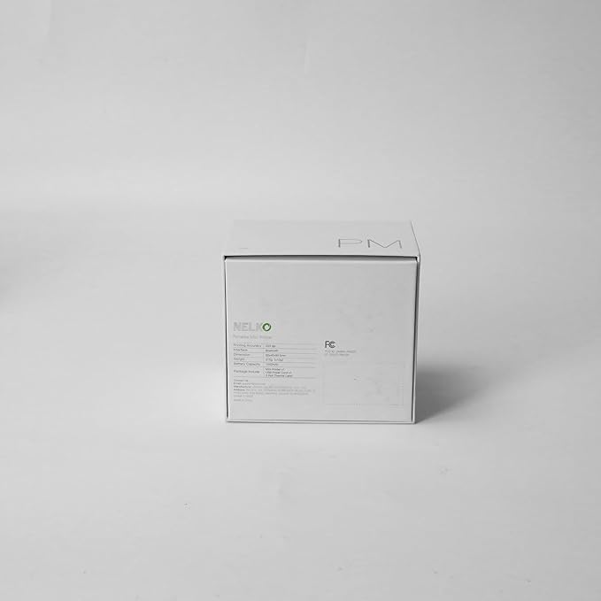 Nelko Sticker Printer, PM230 Print Pod Mini Bluetooth Portabel Sticker Maker with 3 Rolls Paper, Print Pods Mini Printer with Multiple Templates for Phone & Tablet，for School Office Home, White