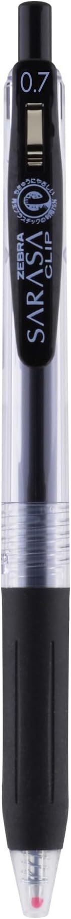 Zebra Pen Sarasa Clip Retractable Gel Pen, Medium Point, 0.7mm, Blue and Black Ink, 10-Pack (40291)