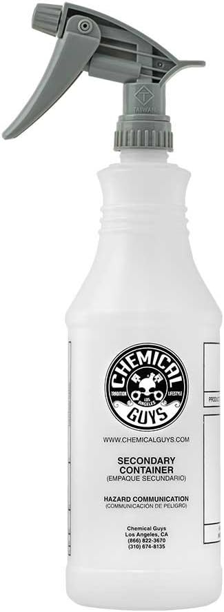 Chemical Guys Acc_130 Professional Chemical Resistant Heavy Duty Bottle and Sprayer, 32 oz