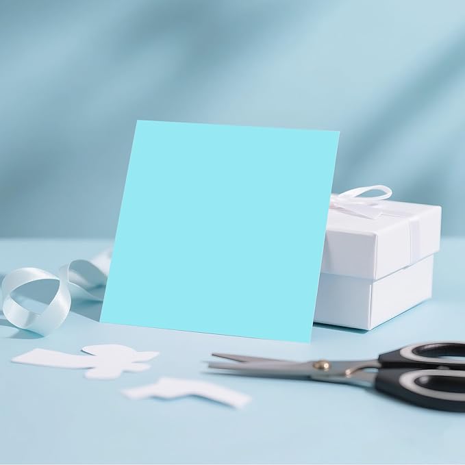 160 Sheets Cardstock Paper 8.5 x 11 Heavyweight Weight 200gsm Blue Card Stock Paper Printing, Crafts, Invitations | Smooth Printer Cardstock Paper | Bulk Construction Paper DIY & Professional Use