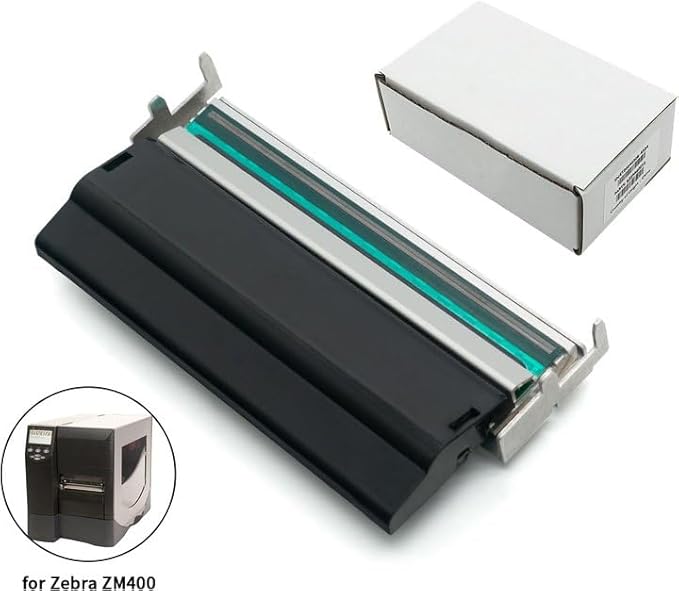 Printhead for Zebra ZM400 203dpi Thermal Label Barcode Printer,Printer Head Accessories Support Label Maker, Printing,(P/N:79800M)