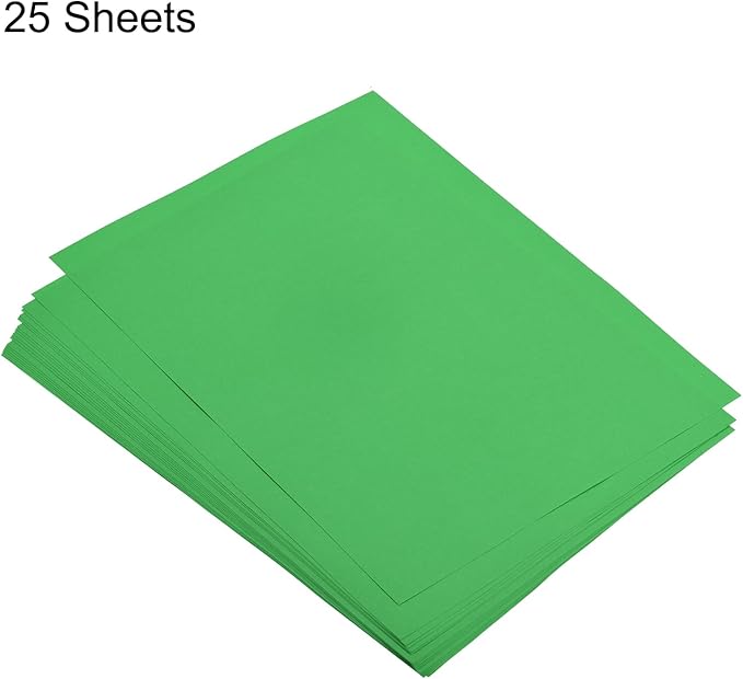 MECCANIXITY 25 Sheets Colored Copy Paper 8.3 x 5.8 Inch Printer Paper 80gsm Dark Green for Office Printing, Document Copying, Invitations, Forms, Art Projects