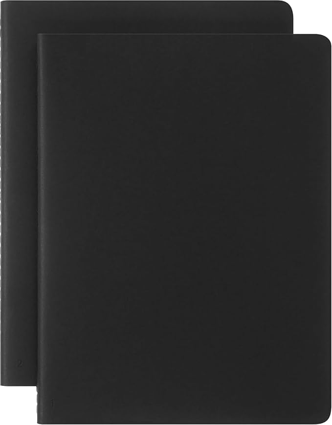 Moleskine Smart Cahier Journal, Extra Large, Plain, Black, Soft Cover (7.5 x 10)