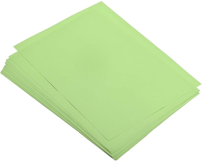 MECCANIXITY 25 Sheets Colored Copy Paper 8.3 x 5.8 Inch Printer Paper 80gsm Light Green for Office Printing, Document Copying, Invitations, Forms, Art Projects