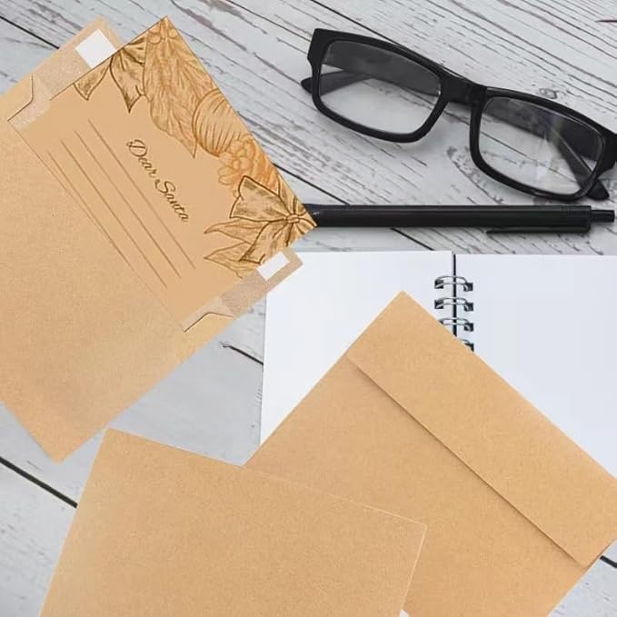 A7 Envelopes, 100 Packs 5x7 Envelopes for Kraft Paper Envelopes, Greeting Cards, Mailings, Printable Invite Envelope, Wedding, Party, Photos, Postcards, Standard Letter Size 5" x 7" Envelopes,
