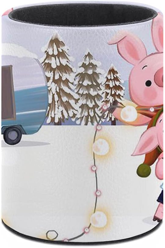 Custom Picture Logo Text Personalized Pen Holder - Office Pen Organizer Control Storage Box Desk Organizer Makeup Brush Holder for Home - Circular Pen Holder