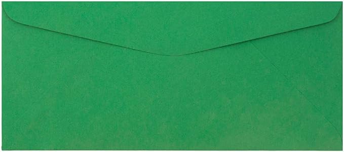 JAM PAPER #9 Business Colored Envelopes - 3 7/8 x 8 7/8 - Green Recycled - Bulk 250/Box