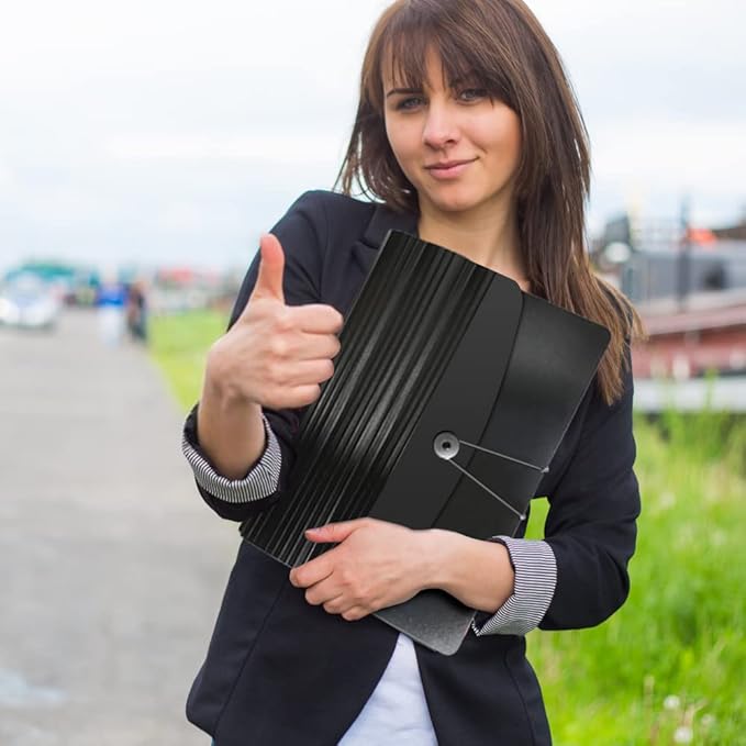 AFMAT AF01 Accordian File Organizer, 60 Pockets Large Expanding File Folder Organizer with Blank Labels, Letter/A4 Size Accordion Files Organizers Expandable for Receipt, Bill, Tax, Legal