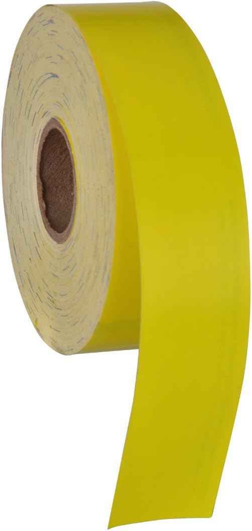 Kenco Printable Pet Collars Compatible with Various Printers and Software (Yellow) - 1" x 1000" - 6" Increments - PetDetect Compatible - 1000 Labels per Roll