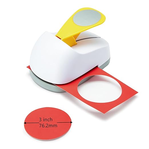 Craft Lever Punch 3 inch Circle Punch DIY Handmade Paper Punch 3 inch Single Hole Punch