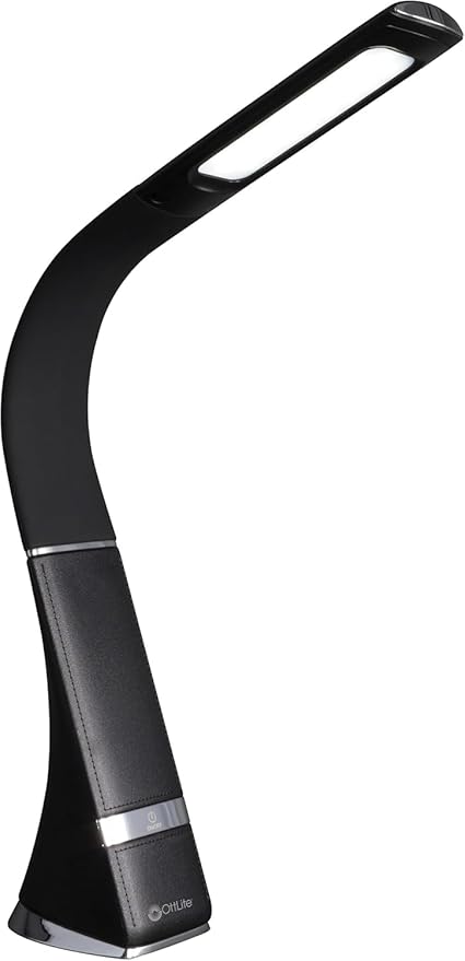 OttLite Recharge LED Desk Lamp with ClearSun LED Technology - Portable, Dimmable & Flexible Gooseneck - Travel-Friendly Task Lamp with Rechargeable Battery - for Home, Reading, Office & College Dorms