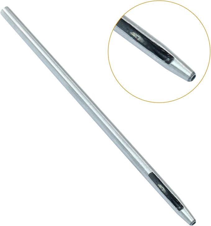 Litoexpe Eyelet Hole Punch Die Tool, 1.5mm Grommet Setter Hollow Punch (Includes Base & Ram) for Leather Craft Clothing Handbag Fabric Curtain DIY