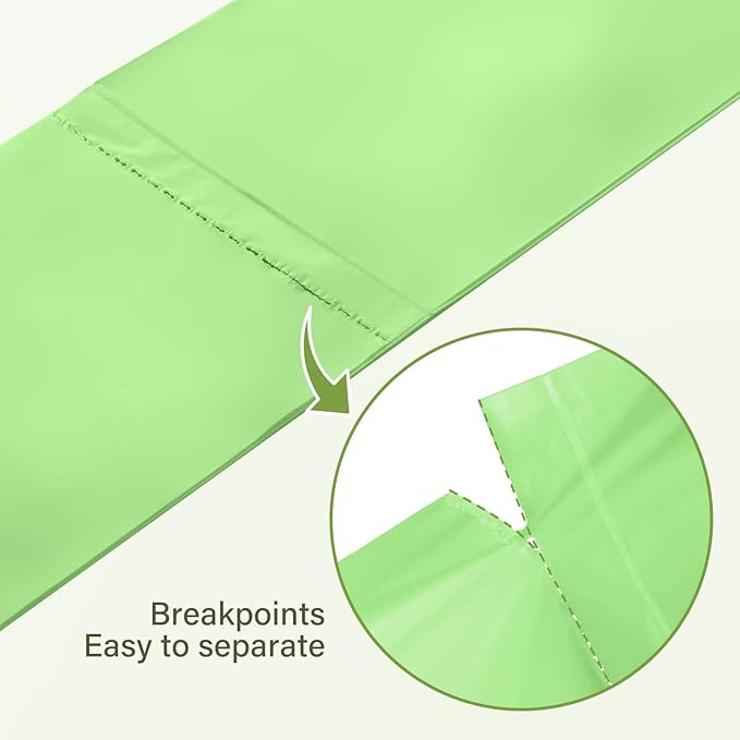 Eargardin 13 Gallon Trash Bags Compostable Compost Large Garbage Bag Extra Thick 1.1 Mil for Kitchen Bathroom BPI Certified 35 Counts, Green