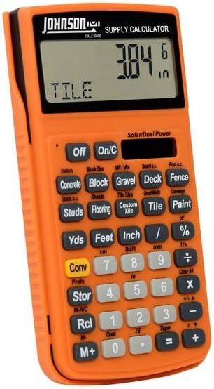 Johnson Level & Tools CALC-0000 Supply Calculator
