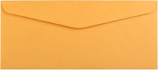 JAM PAPER #10 Business Commercial Envelopes - 4 1/8 x 9 1/2 - Brown Kraft Manila - Bulk 1000/Carton
