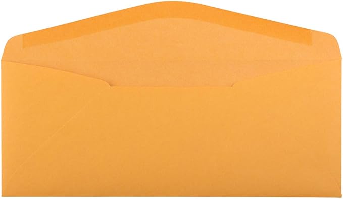 JAM PAPER #11 Envelopes - 4 1/2 x 10 3/8 - Brown Kraft Manila - 100/Pack