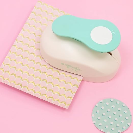 Craftelier - 3 Inch Circle Punch with Lever Press | Shape Hole Puncher for Paper Crafts | Round Hole Punch to Create Scrapbooks, DIY Cards & Journals | Mini Hole Punch for Paper & Cardstock.