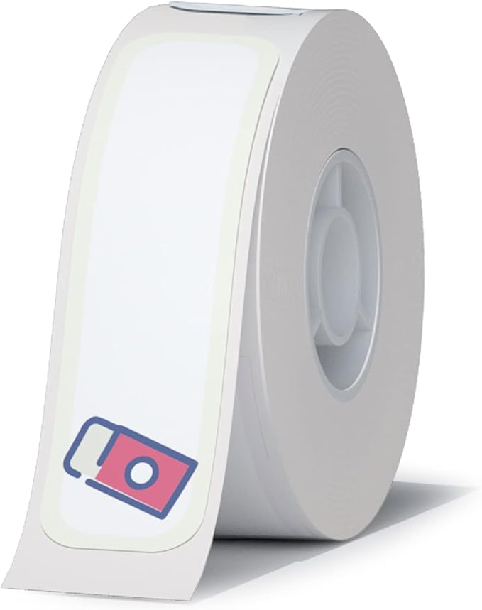 Label Maker Tape Compatible for NIIMBOT D11 D110 D101, Thermal Sticker Paper 0.55'' x 1.97'' Waterproof Labeling Tape Replacement 130 Labels/Roll (14×50mm)