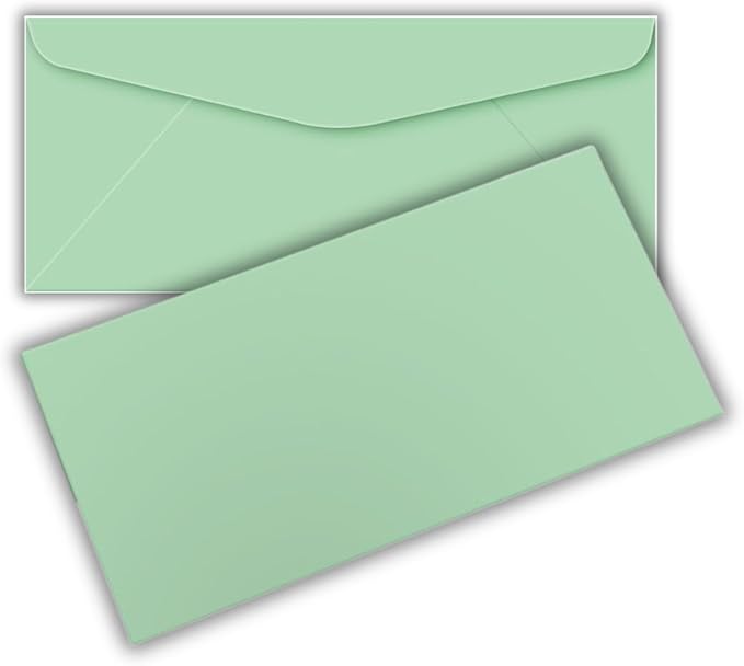 Envelopes No. 10 (4 1/8” x 9 1/2") Gummed Sealing, Standard Mailing Envelopes 100 Pcs. Per Pack.