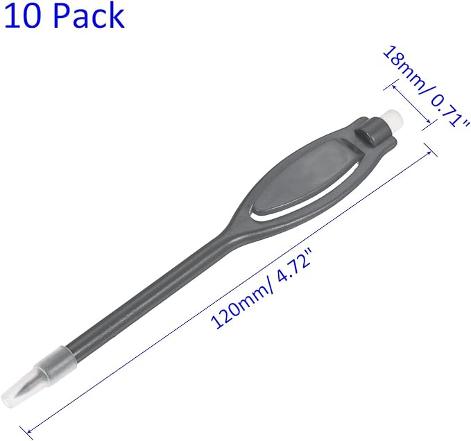 Golf Scoring Pencils with Eraser - Golf Marker Pens, Oval Handle with Clip, Apply to Golf Events