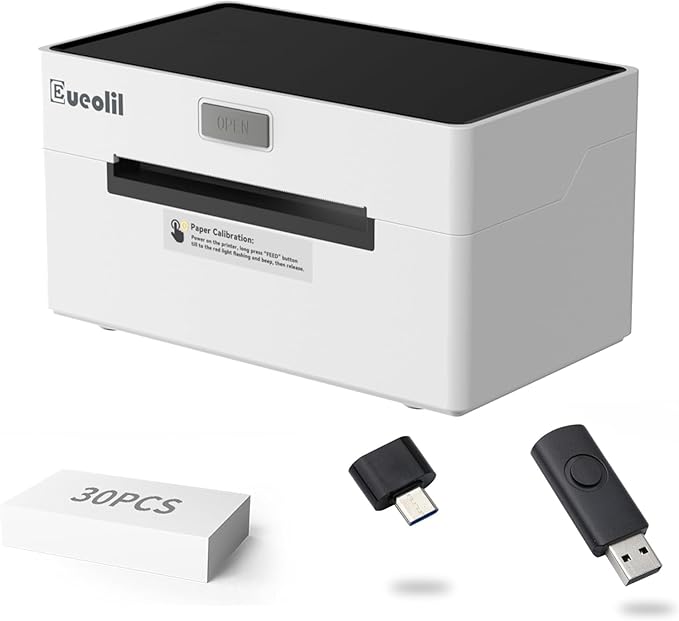 Bluetooth Shipping Thermal Label Printer, Portable 4×6 Label Makers for Small Business,Compatible with Android、iPhone、Windows＆Mac,Widely Used for Home＆Small Businesses and Office