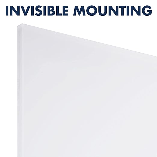 Quartet Glass Whiteboard, Magnetic Dry Erase Board, Wall Mounted Whiteboard for Office, School and Home, 28"W x 50"H, White (Q012850IMW)