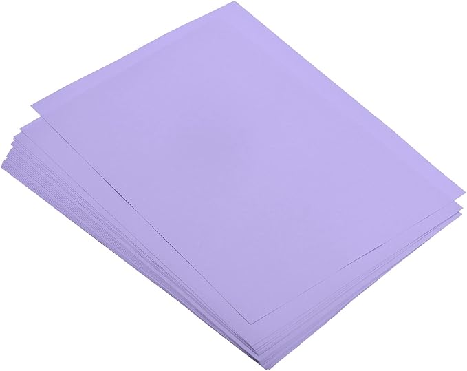 MECCANIXITY 25 Sheets Colored Copy Paper 8.5 x 11 Inch Printer Paper 80gsm Light Purple for Office Printing, Document Copying, Invitations, Forms, Art Projects