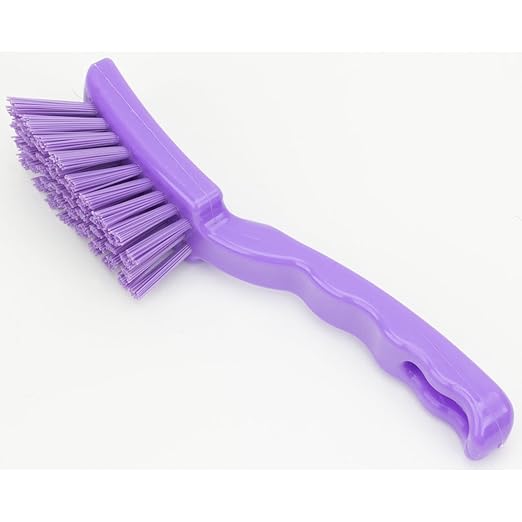 SPARTA 41395EC68 Plastic Scrub Brush, Detail Brush, Kitchen Brush With Hanging Hole For Cleaning, 7 Inches, Purple