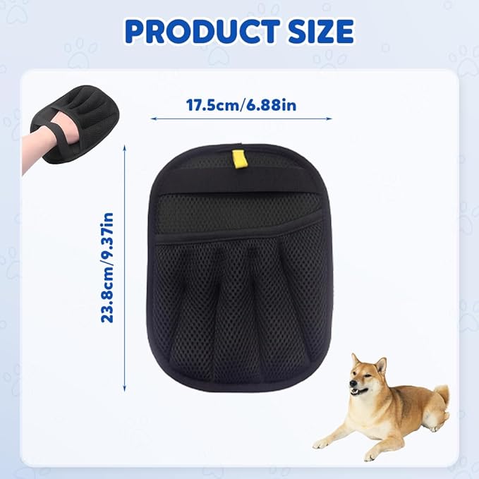 Fauppt Pet Hair Removal Glove for Dogs Cats,Upgrade Electrostatic Pet Hair Remover Removal Gloves for Couch Clothes Carpet