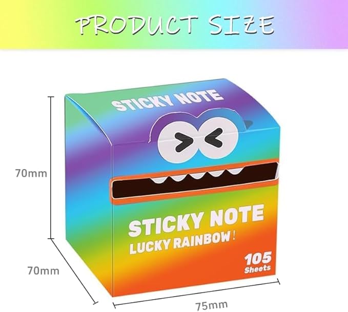 Cute Monster Pattern Sticky Note, 2025 New 105 Sheets/Roll Fun Pastel Pull-Out Memo Pads, Easy Post Memo Pads, Funny Back to School Gift for Teachers & Students