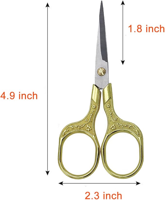 Mini Scissors Stainless Blade Metal Handle 2 Pack Office School Classroom Student Teacher Crafting Fabric Sewing Gift Wrapping All Purpose