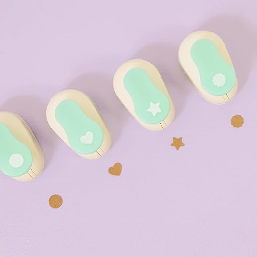 Craftelier - 3/8 Inch Circle Scallop Punch with Lever Press | Shape Hole Puncher for Paper Crafts | Scalloped Hole Punch to Create Scrapbooks, DIY Cards & Journals