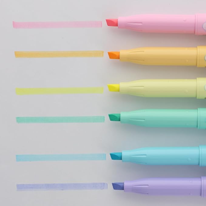 Pilot Frixion Light Soft Color Erasable Highlighter Pen, 6 Color Set (SFL-60SL-6CS)