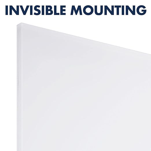 Quartet Glass Whiteboard, Magnetic Dry Erase Board, Wall Mounted Whiteboard for Office, School and Home, 48" W x 36" H, White (Q25F01IMW)