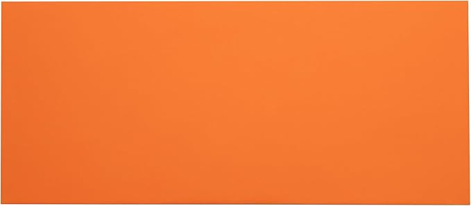 LUXPaper #10 Business Envelopes | Peel & Press | 4 1/8" x 9 1/2" | Mandarin Orange | 80lb. Text | 1,000 Qty