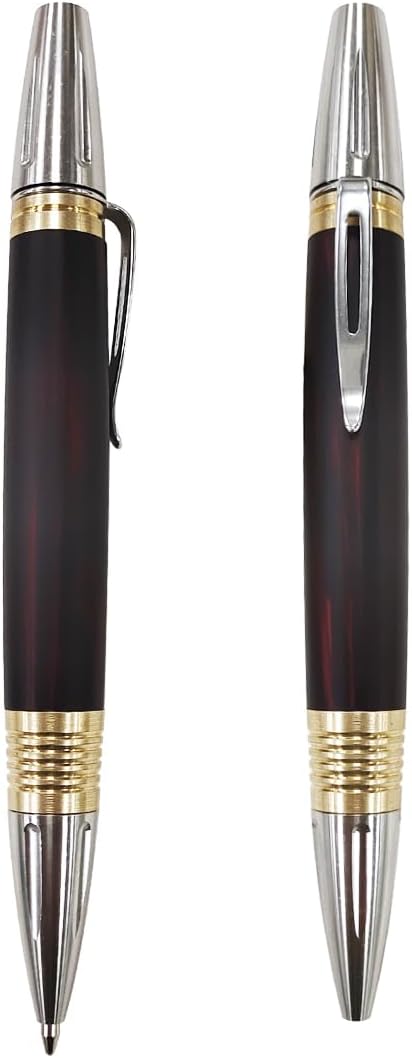 Dr. Metalleung Smooth - Writing Gel Pen: Click Mechanism Stainless Steel Retractable EDC Lightweight Pen - Refillable, Ideal for Precise Note - taking & Gifts