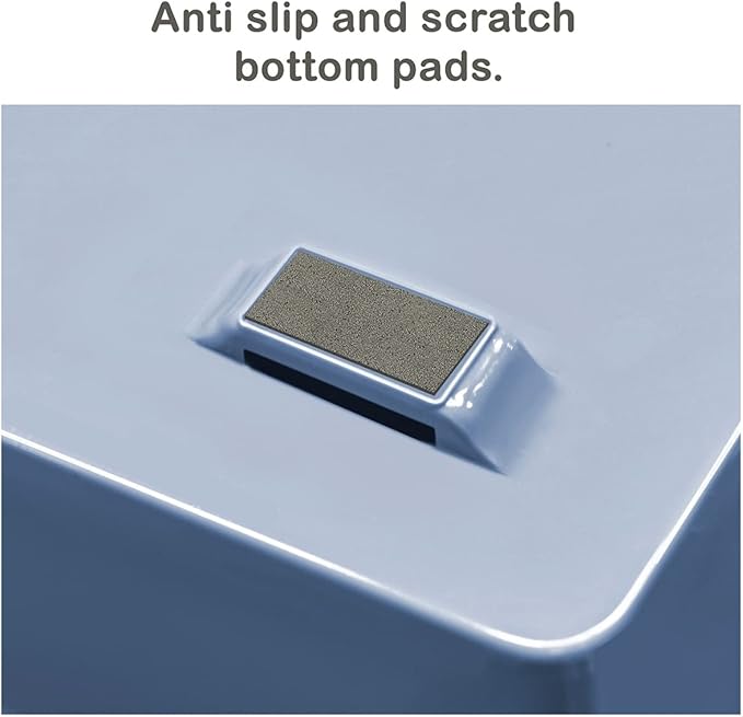 Acrimet Facility 3 Tier Letter Tray, Side Load, Letter Size/A4, Desktop File Organizer, Plastic (Solid Blue Color)