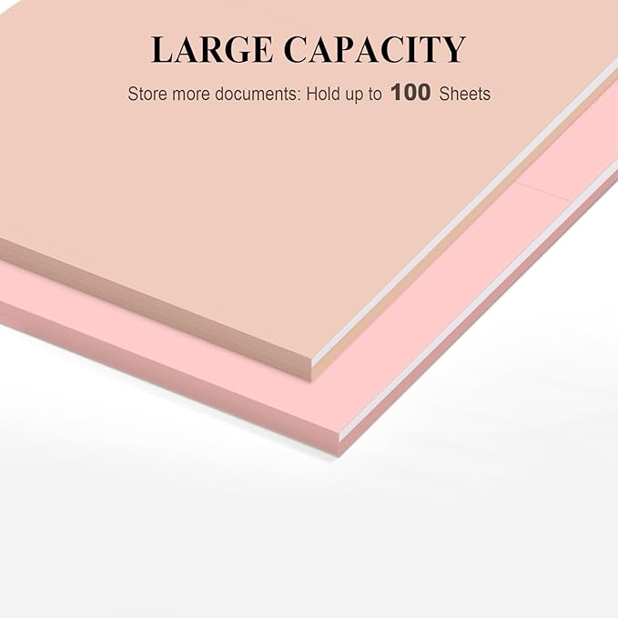 ViVin Hanging File Folders, 1/5-Cut Adjustable Tabs with 24 Per Box, 24 Pack Letter Size Hanging File Folders, Designed for Office Home School Filing Cabinet(Assorted)