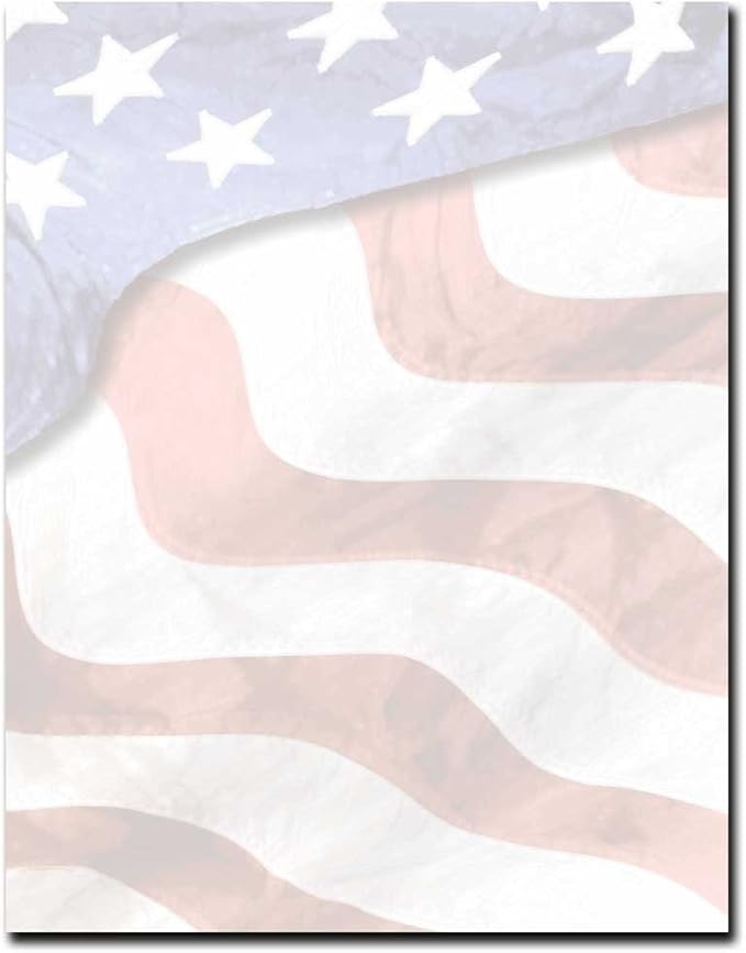 Grand Old Flag Letterhead Laser & Inkjet Printer Paper, 100 pack