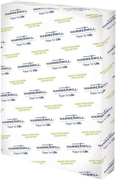 Hammermill Printer Paper, Premium Color 28 lb Copy Paper, 19 x 13 - 1 Ream (500 Sheets) - 100 Bright, Made in the USA, 106126R,White