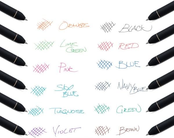 EnerGel Kuro Liquid Gel Pen, (0.7mm) Medium line, Assorted Ink, 24-pk