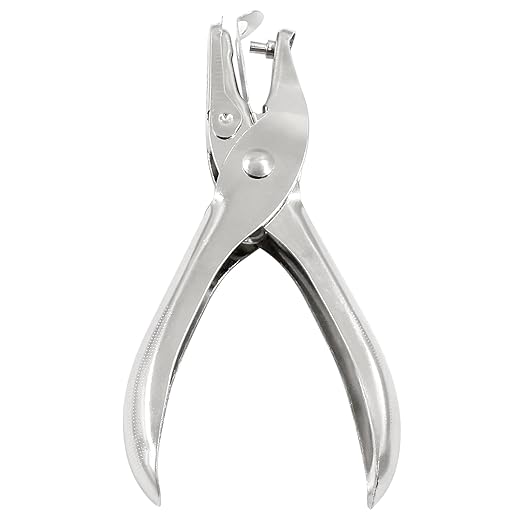 1Pcs 1/8”/ 3mm Small Mini Metal Hole Punchers Tiny Circle Shaped Hole Handheld Paper Punch Punchers for Greeting Cards, Paper, Invitations, 8 Sheet Punch Capacity