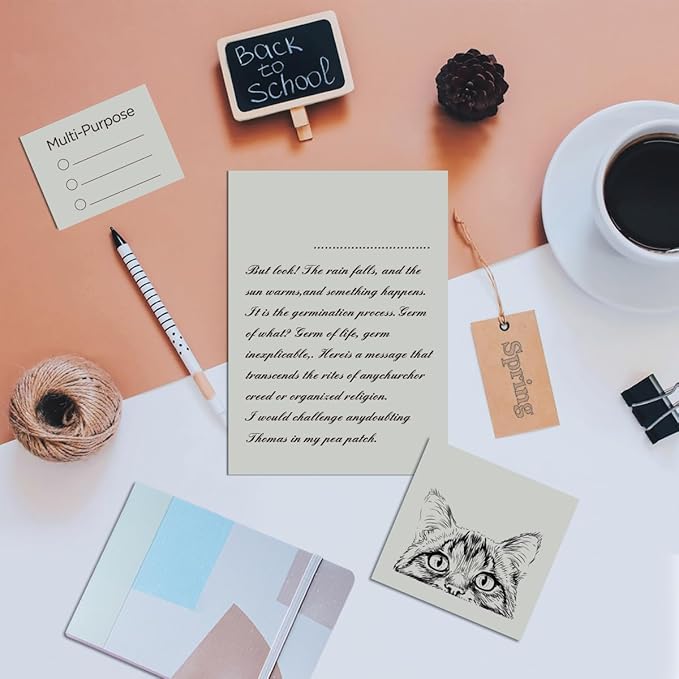 Veritas Colored Copy Paper, Gray Multi-Purpose paper,Colored Printer Paper 8.5” x 11”, 20 lb / 75 GSM,Grey,200 Sheets，Made in USA