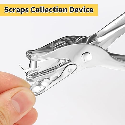 2 PCS Hole Punch,1/4 Inch Single Hole Puncher with 8-Sheet Capacity,Durable One Hole Paper Punch,Create Circle Hole Punch for Crafts,Gift Tags,Tickets & Scrapbooks by YUIOASE