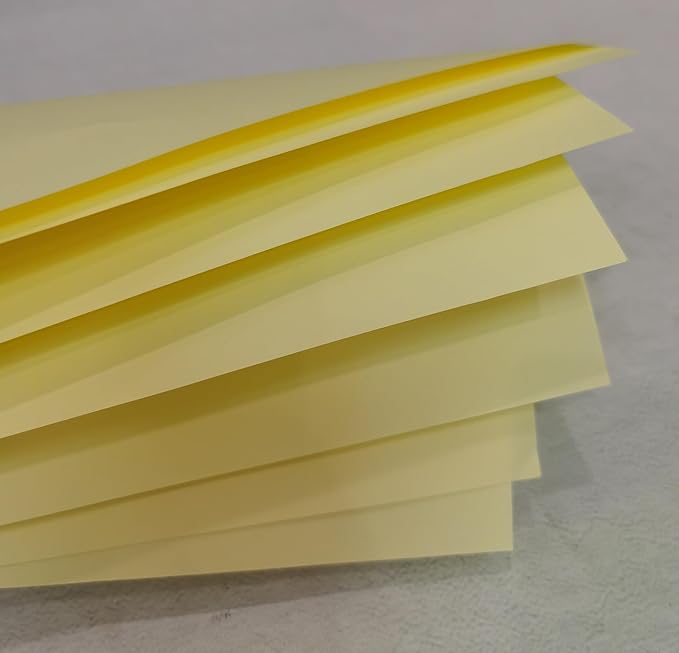 Light Yellow Copy Print Paper 8.5X11 Inches,100 Sheets Rainbow A4 Printer Paper 70GSM Colored Origami Paper for Cutting DIY Kids Art Craft