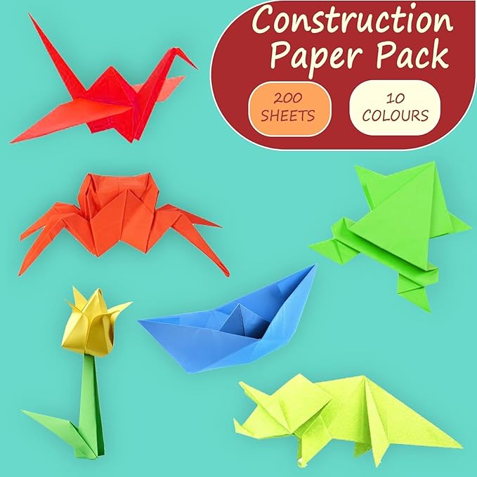 SANNIX 200 Sheets 10 Colors Colored Printer Paper - A4 Copy Paper for Multipurpose Printing, Origami, Art & Craft - 8.5" x 11"